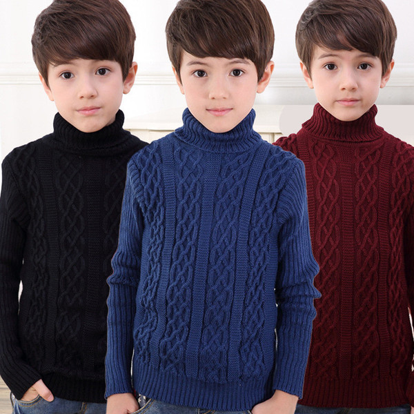 Casual Body Boys Pullover Sweater For Kids Winter Boys Sweater Kids Clothes Warm Long Sleeve Baby Children Clothing Knitted