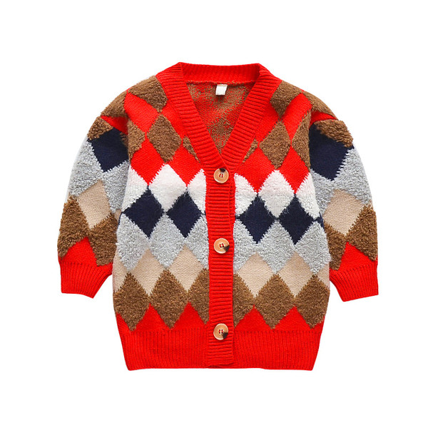 children's clothing girls sweaters casual cartoon patchwork kide girl sweater pattern plaid none gilr sweater 6 8 10 12 14 year