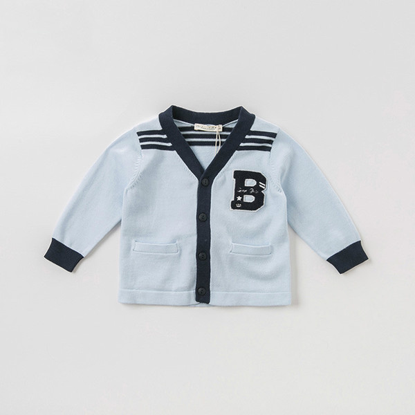 dave bella autumn infant baby boys fashion blue cardigan kids toddler coat children knitted sweater