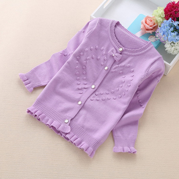 206 new children sweaters 3-16 years girls' sweaters cotton children cardigans 8602