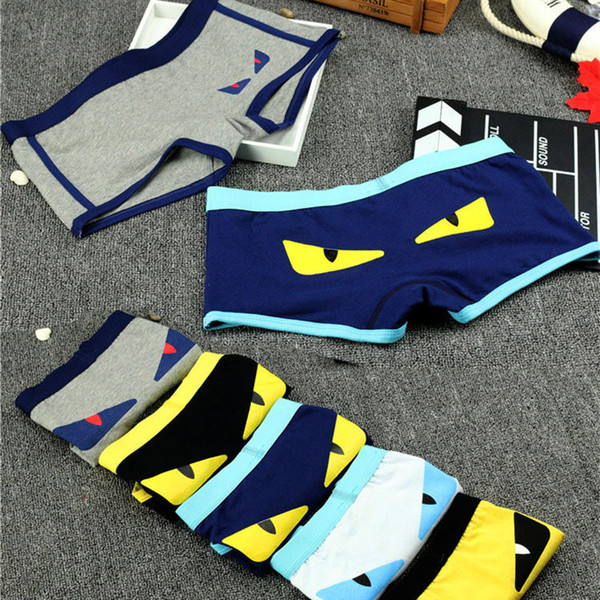 Women Little Monster Underwear Fashion Cotton Panties Shorts Girls Sports Boxers Underpants Brada U Convex Short Pants Student Panties