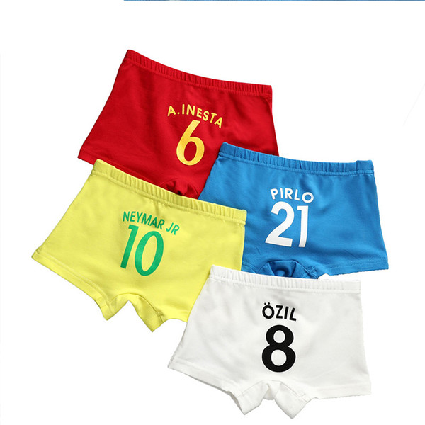 boys cotton underwear cute figures baby cartoon printed children boys solid Flat angle boxers briefs panties