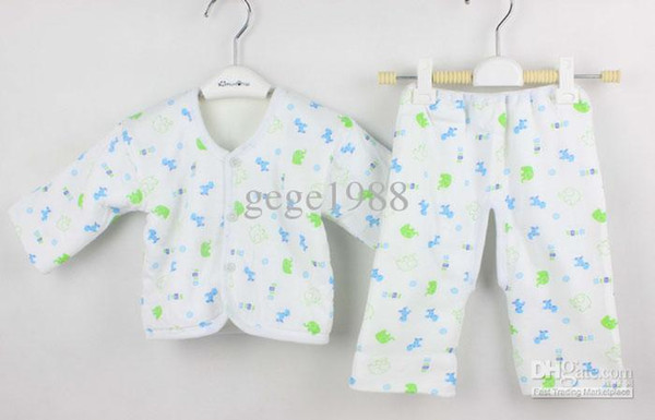 BY09 5sets/lot Winter Warm with Polar Fleece Baby Clothing New Born Fall Clothing Baby Underwear Cotton Confortable for Baby Girl Boys Infan