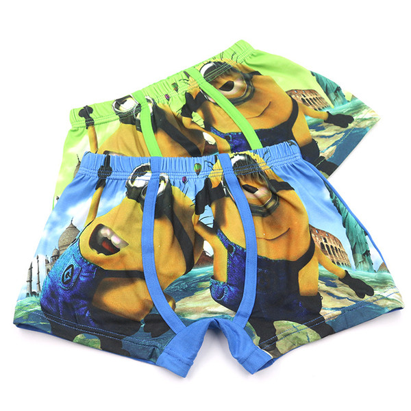 5pcs/set 3D Print Minions Cartoon Cotton Boy Underwear Kids Panties Underpants Shorts for Nurseries Briefs