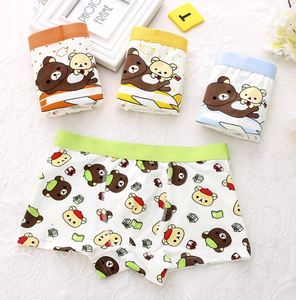 Wholesale Cartoon Combed Cotton Children Underwear Boys Boxer Briefs S-XXL SIZES fit 2-15 years old kids