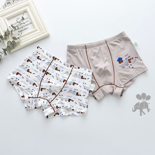 Freightage 2 pairs of new modelle material boxer men's treasure cartoon dog house boxer shorts