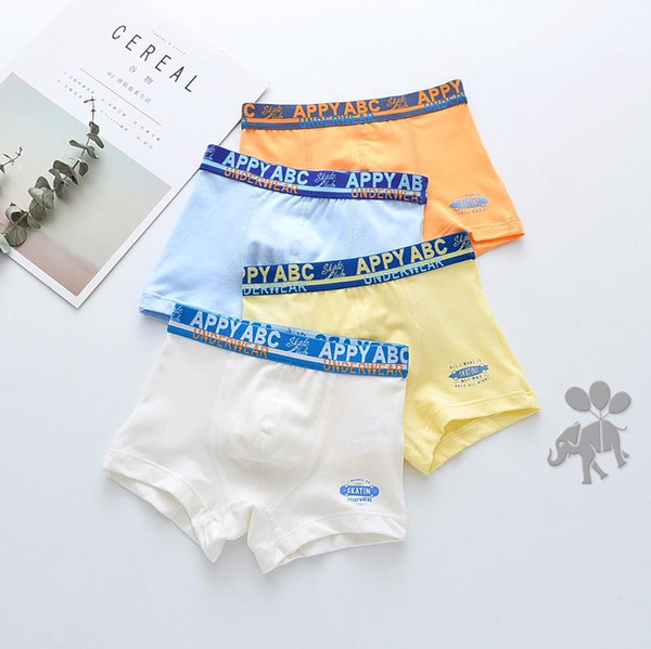 12Pcs Lot Boys waistband printed Children's underwear boxers kids underpants Suitable for 2 years to 12 year old boys flat panties S19JS164