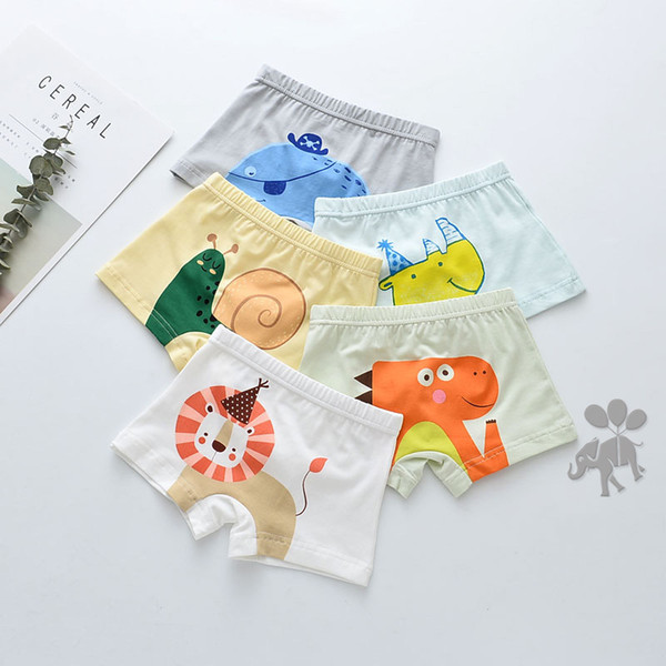 15Pcs Lot Boys Artwork print Children's underwear boxers kids underpants Suitable for 2 years to 12 year old boys flat thin panties S19JS163