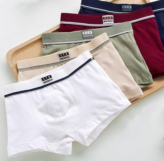 Full Sizes Young Boy Boxer Children Panties Brand Underwear Solid Color Mixture Size 30Pairs per lot