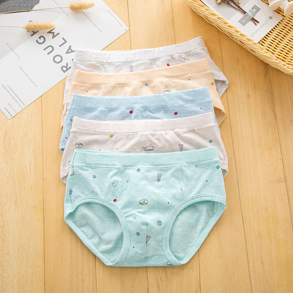 Freeshipping 5 pairs of boy's briefs with cotton underpants for children