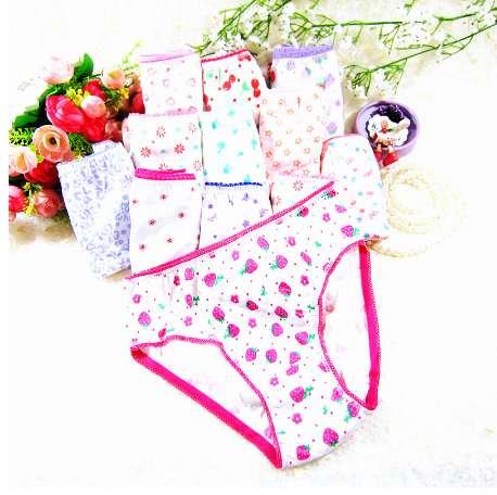 12Pcs/Lot Cotton Panties Girls Kids Short Briefs Children Underwear Child Cartoon Shorts Underpants Girl Panties YFP8