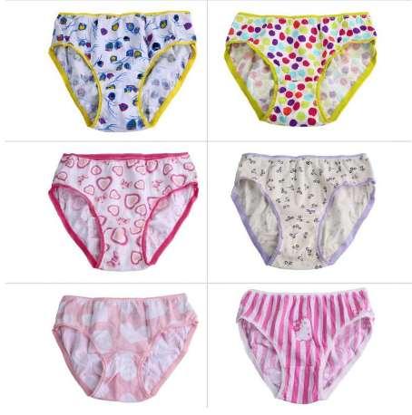 6PCS/SET kids underwear baby cotton underwear child panties girls underwear pants panties children