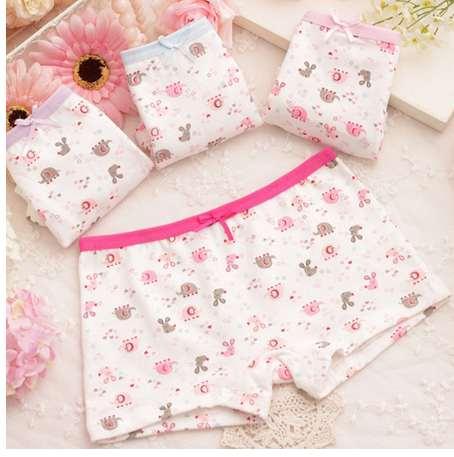 HPBBKD 3pcs/lot Girl Cartoon Panties Cotton Children Breathable Underwears Boxer Panties For Girls Kids Shorts Pants GU033