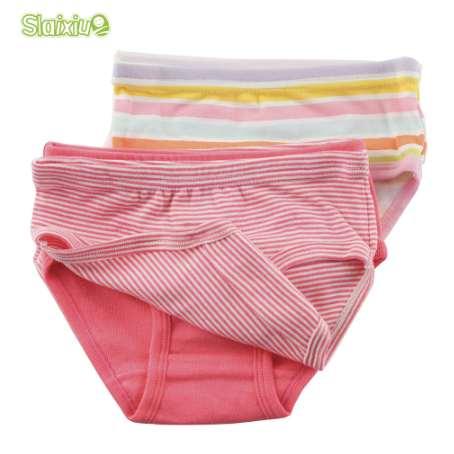 SLAIXIU 6 Pcs/Lot Cotton Kids Underwear Boys Girls Baby Briefs High Quality Organic Short Panties For Children's Clothing 2-8 Y