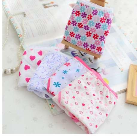 Brand NEW 6pcs/set Fashion Baby Girls Underwear Cotton Panties For Girls Kids Short Briefs Children Underpants Random Colors