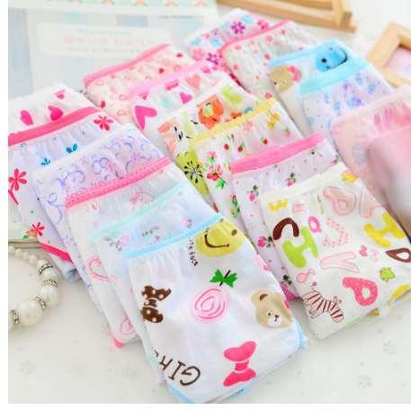 New Fashion Cute Baby Girls Underwear 6pcs/pack Cotton Panties For Girls Kids Short Briefs Children