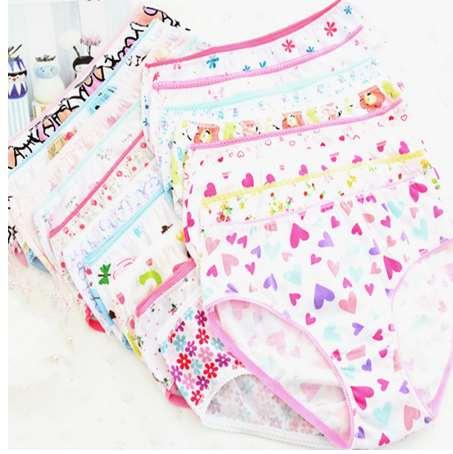 6pcs/set cotton Panties Girls Kids Short Briefs baby girl underwear children underwear ZJ-588E