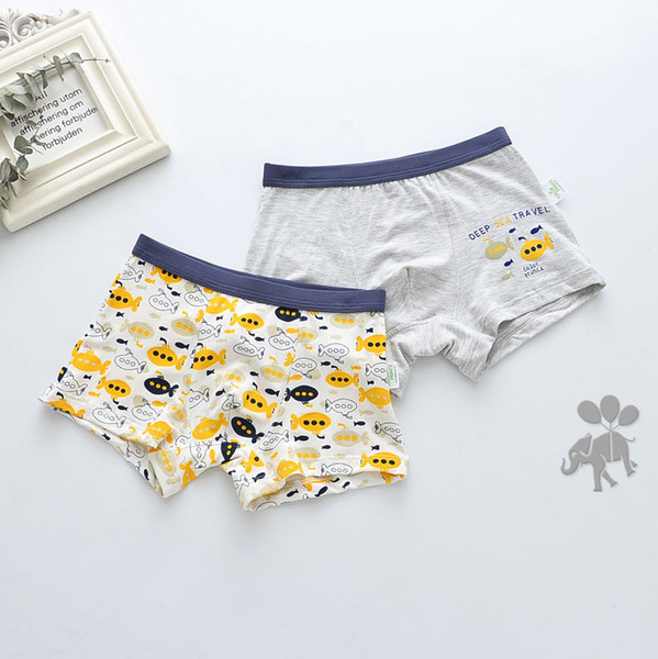 Freightless new baby boy 2 pairs of model boxers children's cartoon airplane boxers