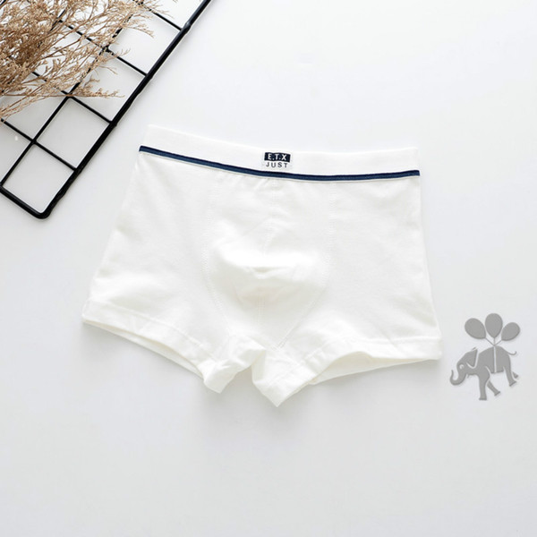 Free shipping 3 pairs of boy's cotton boxers