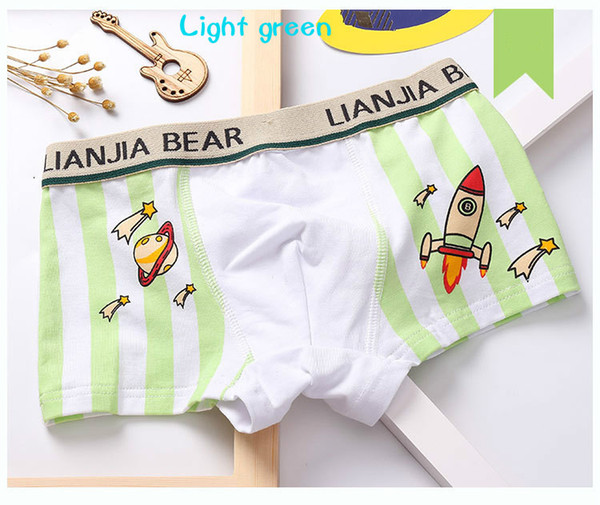 Free freight Article 4 the pack boy pure cotton rocket comfort boxer underwear children's underwear boxers