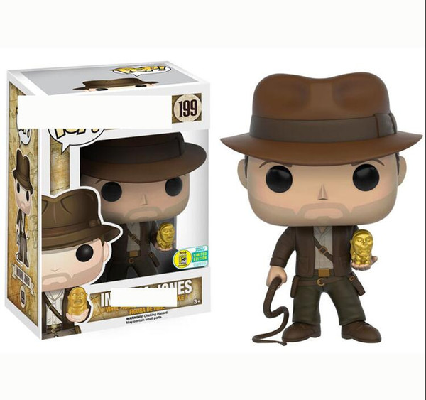 Funko POP Indiana Jones Hand Office Teddy Model Peripheral Toy Indiana Jones Kids Birthday Gift toy #199