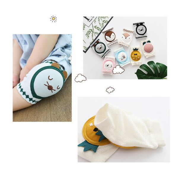Child kneecap Children kneepad combed cotton mesh breathable baby crawling knee knitted kneepad in summer 2019