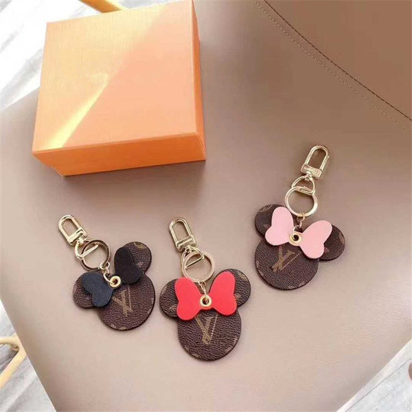 Fashion Big Mouse Keychains Mens Women Keyring Holder Cute Key Chain Bag Charm Car Key Holder Souvenir Popular Accessories Gifts Top Sale