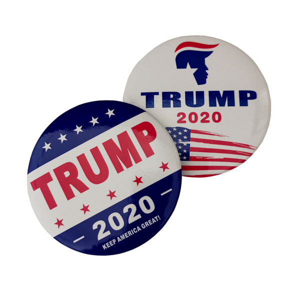 Trump 2020 Badge Metal Badge America President Election Badges Brooch Pins Metal Armband For Coat Decoration