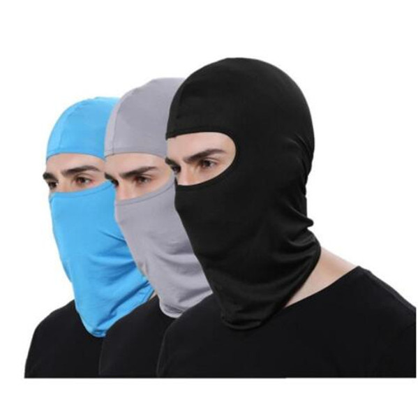 Windproof Cycling Face Masks Pure Color Bike Sport Scarf Mask Winter Warm Masks Kidnappers Acting props Mask WY482Q