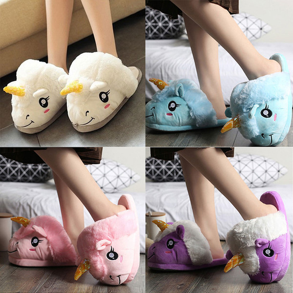 29*12.5cm Plush Slippers Casual Shoes Warm Household Slippers for Unisex Big Children Slippers