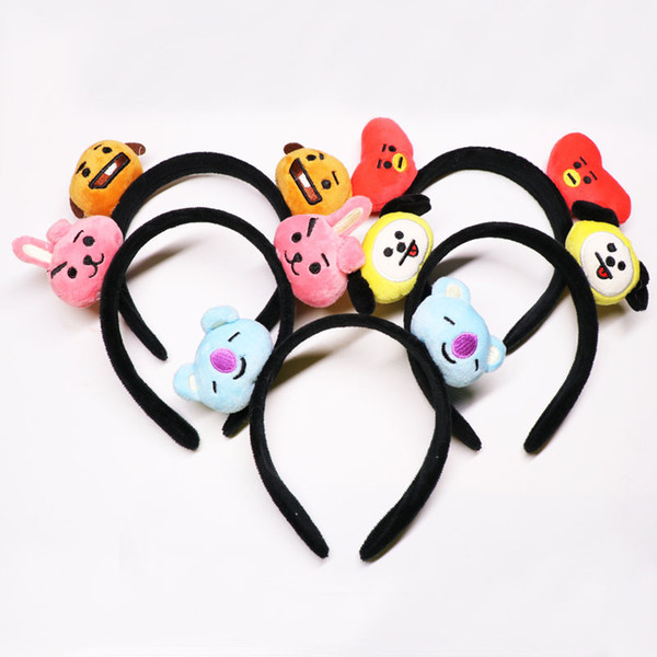 Bangtan Boys BTS pt21 8cm Plush Doll Girl cute hairpin RJ Cooky Chimmy Shooky Koya for Children Kids Gift