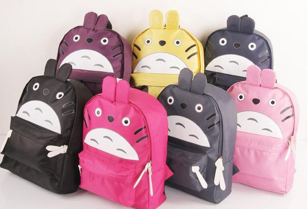 Hot sale Lovely 2013 cartoons totoro cartoon backpack fashion backpack primary school students school bag sports bag