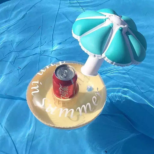 Inflatable mushroom Drink Holder Swan Cup Holder Outdoor Swimming Bath Kids Toys Water Floating Party Decorations