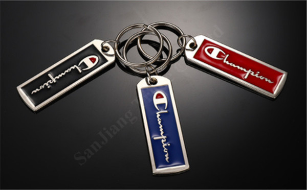 Champion Printed Alloy Key Ring Key Chain Hang Drop Unisex Key Tag Fashion The Car Package Keyring Bag Pendants Accessories Gift C122404