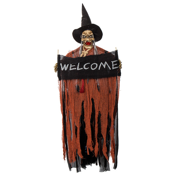 Cartoon Halloween Decoration Horror Hanging Ghost Decoration Scary Props Voice Sound Halloween Control Party Supplies Accessories