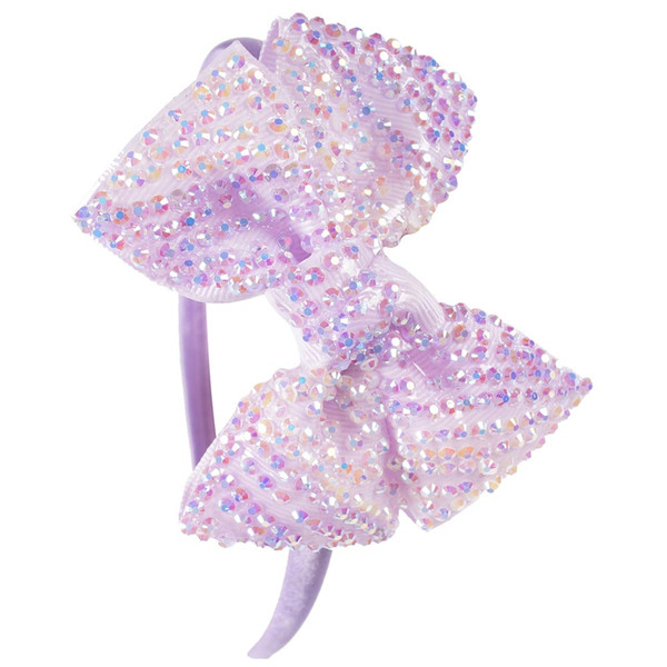 Princess Girls Rhinestone Bows Headbands Boutique Children Hairbands Tiara for Kids Children Party Hair Accessories