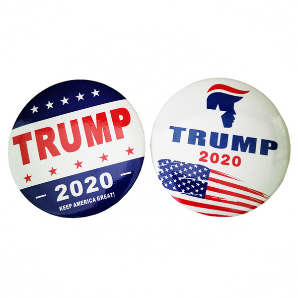 Trump 2020 Badge Metal Badge America President Election Badges Brooch Pins Metal Armband For Coat Decoration FREE SHIPPING