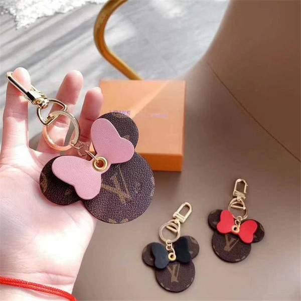 Fashion Big Mouse Keychains Mens Women Keyring Holder Cute Key Chain Bag Charm Car Key Holder Souvenir Popular Accessories Gifts INS 2020