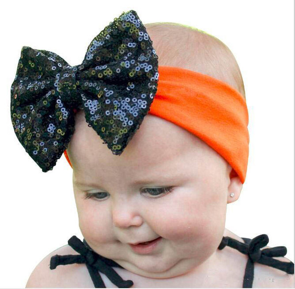 Cartoon Halloween Headband Children's headwear Halloween dress children's hair band Sequins rabbit ears head flower three-piece s