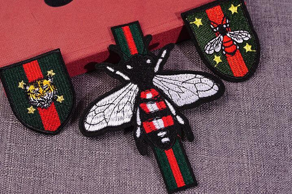 Cartoon Bee tiger Epaulette embroidery cloth stickers fashion clothes decorative applique patch DIY personality Decorative stickers badge