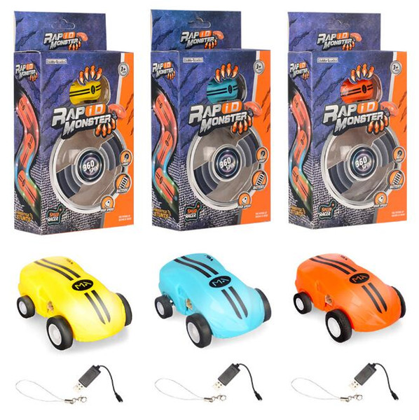 Mini High Speed Laser Light Cars Spinner 360 Degree Rotations Funny Cool Lights Many Kinds of Tricks USB Recharging Car Toys CCA10467 50pcs