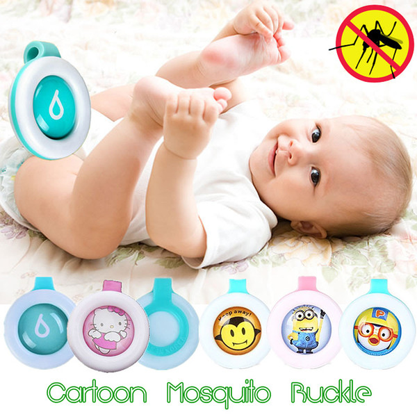Anti-mosquito Button Cute Cartoon Mosquito Repellent Clip Baby Kids Summer Non-toxic Mosquito Repellent Buckle Pest Control