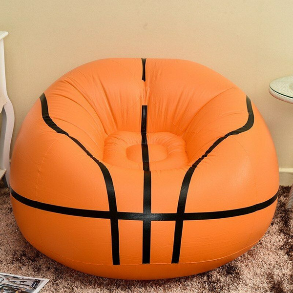 Flocking Inflation Football Basketball Sofa PVC Apartment Home Furnishing Settee Single Person Soft Sofa Cartoon Accessories CCA11691 20pcs