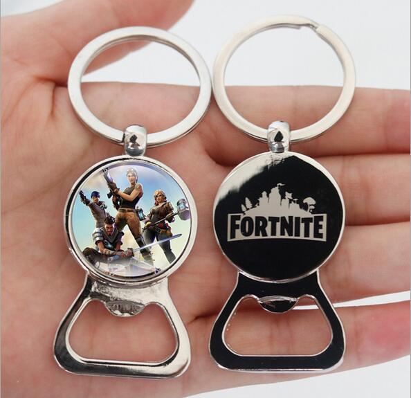 2018 New 4 Style Fortnite Key Buckle Bottle Opener Multi Function Fort Night Metal Bottle Opener Beer