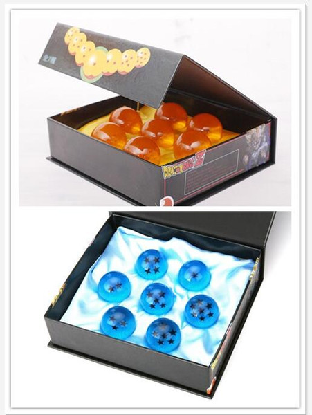 DHL Zorn Store-Wholesale -Brand New animation dragonBall 7 stars Crystal Glass Ball set of 7pcs with Gift Box dragon ball Z Son Goku 42MM