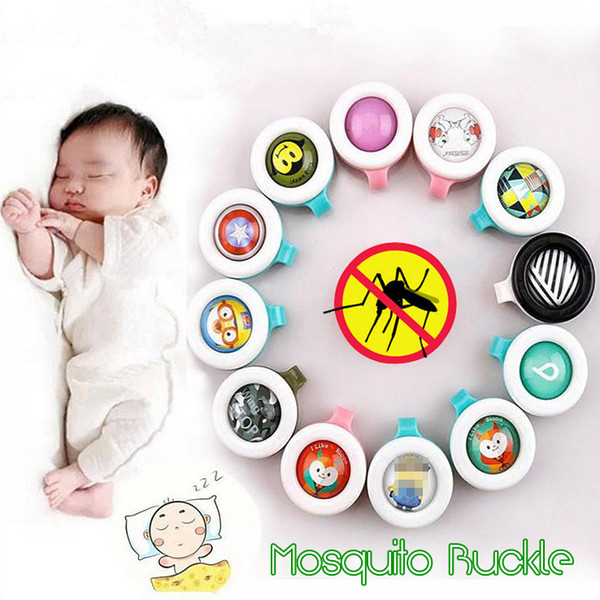 Anti-mosquito Button Baby Cute Cartoon Mosquito Repellent Clip Adults Kids Summer Non-toxic Mosquito Repellent Buckle Pest Control