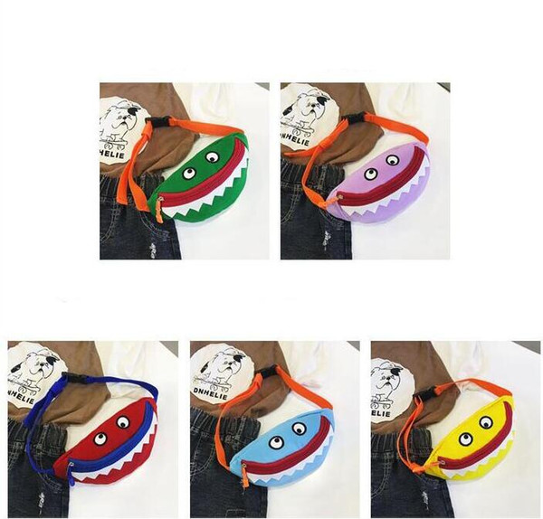 New shark doll child bag boy child cartoon little monster canvas bag girl accessories cross chest bag