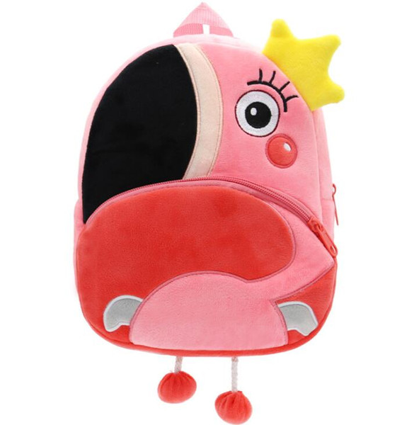 Baby Cartoon backpack Children Flamingo Schoolbag Kindergarten Animal Early Childhood Unicorn Bag For Boy Girls