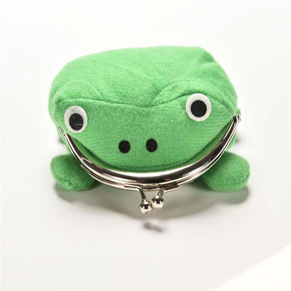 Frog Wallet children kids Frogs Plush Coin zero Purse Uzumaki pouch handbag cosplay goods with Iron button