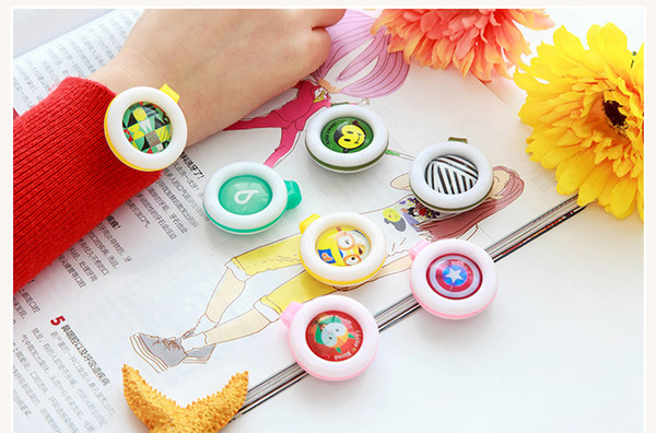 Cartoon Repellent Buckles Fragrance Incense Repellents Buckle Adults Children Summer Anti Mosquito Button Clip Pest Control Hot